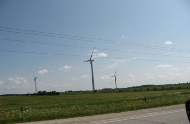 Industrial Wind Turbines in Shelburne, Ontario